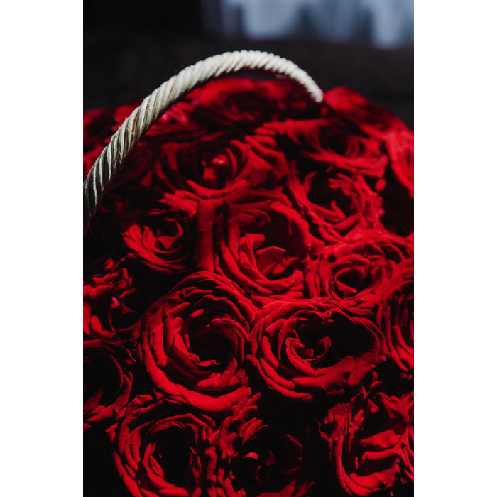 50 or 100 Red Roses in a Basket Magnifique” – Romantic Flower Bouquet — luxury bouquets to your taste