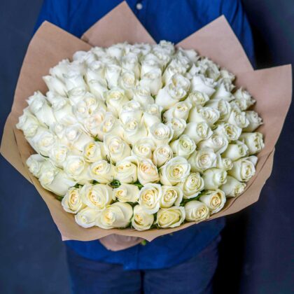 Order Huge 100 Roses Bouquet