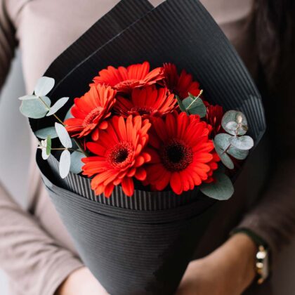 Red Gerberas Bouquet